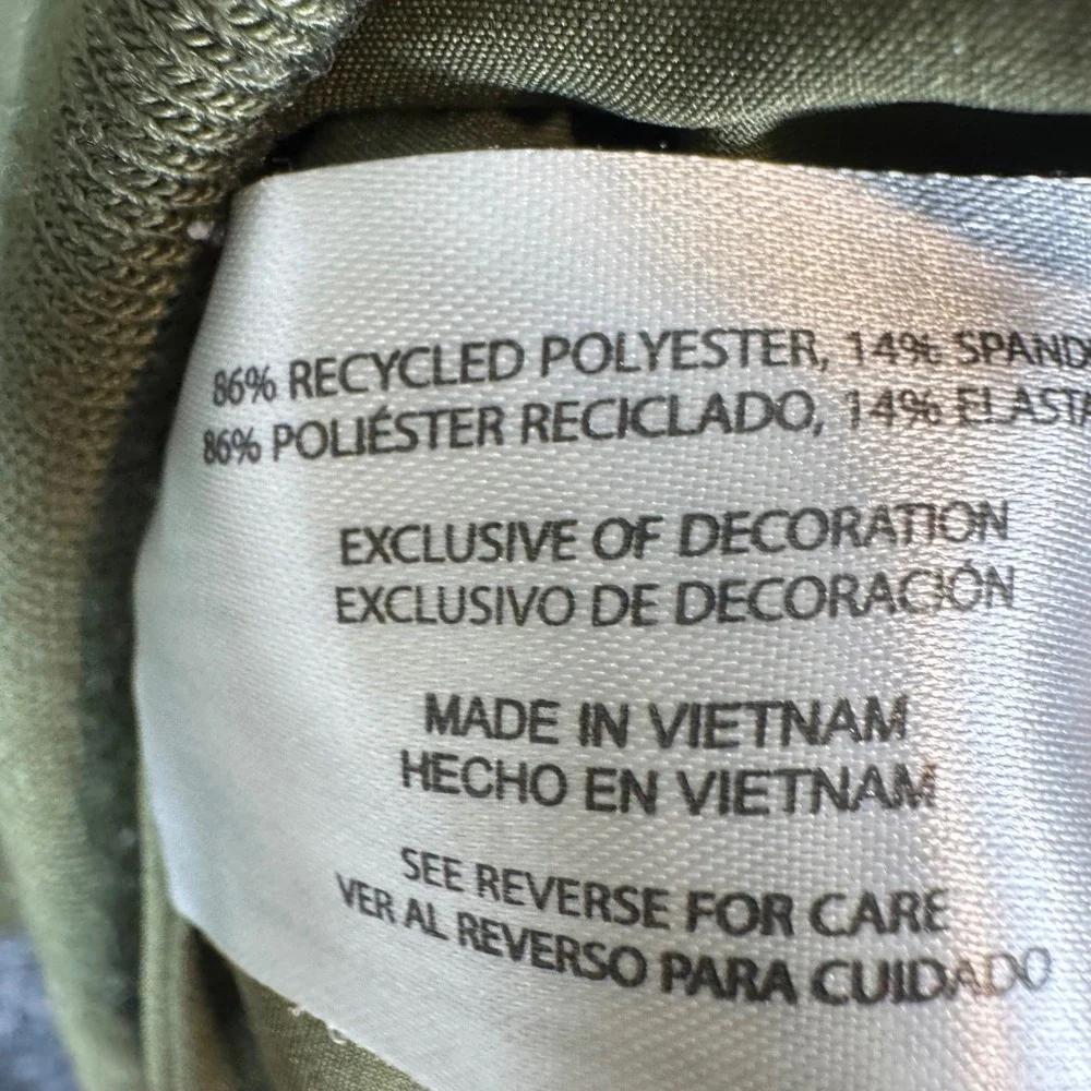 Banana Republic Mens Olive Green Full Zip Bomber Jacket Large 1687120 FAL23